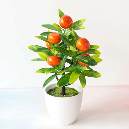 Artificial Plant Bonsai Plastic Small Tree Pot