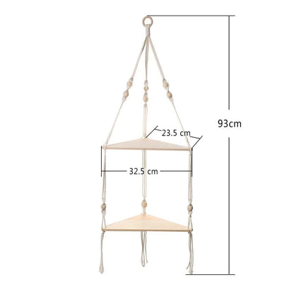 Shelf Wood Triangle Corner Wall Decor