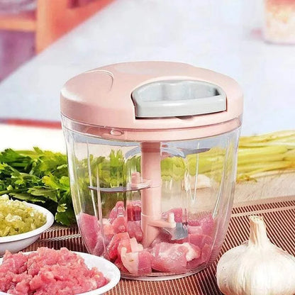 Manual Meat Mincer Rotate Garlic Chopper
