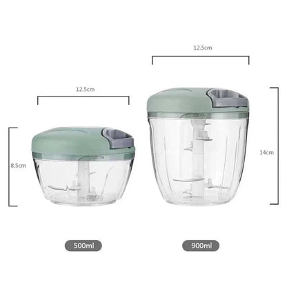 Manual Meat Mincer Rotate Garlic Chopper