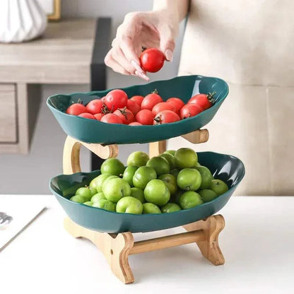 Wooden Multi-layer Dining Plates