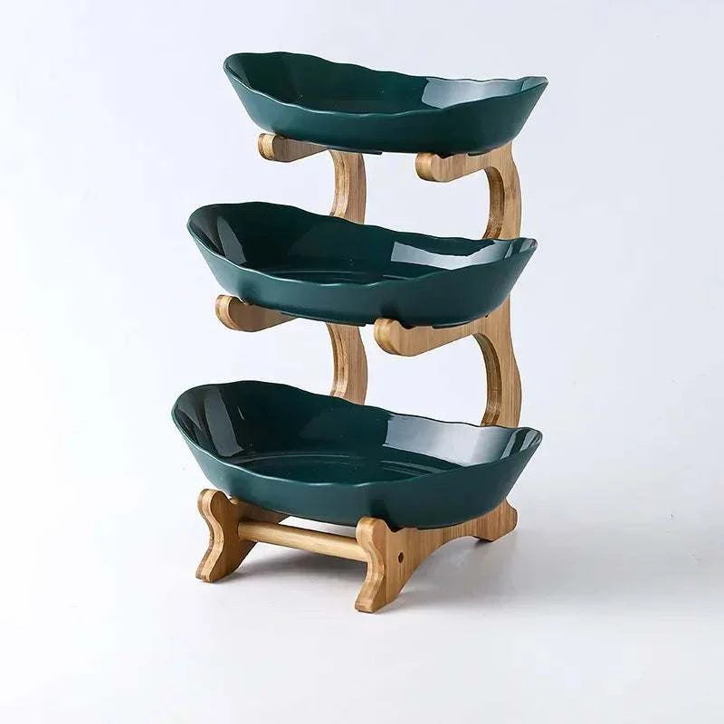 Wooden Multi-layer Dining Plates
