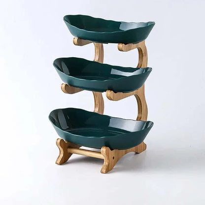 Wooden Multi-layer Dining Plates