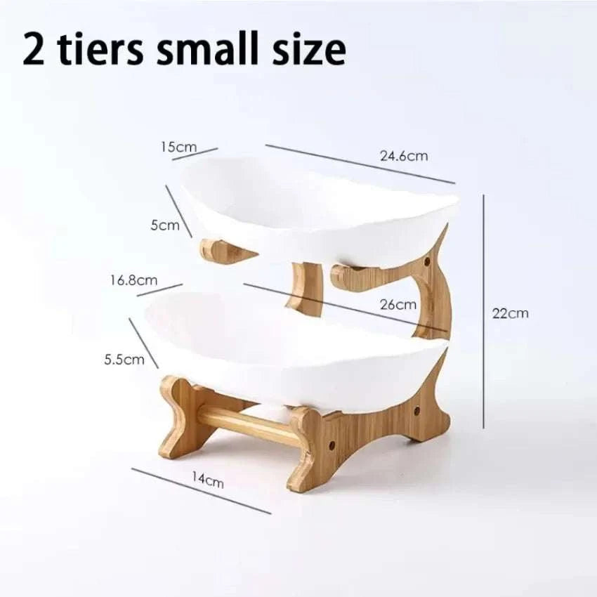 Wooden Multi-layer Dining Plates