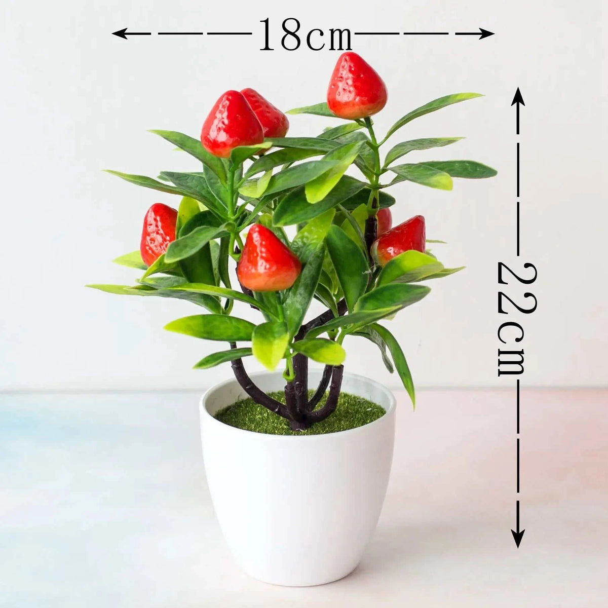 Artificial Plant Bonsai Plastic Small Tree Pot