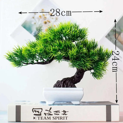 Artificial Plant Bonsai Plastic Small Tree Pot