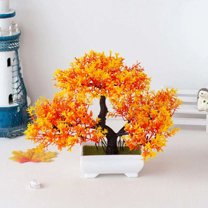 Artificial Plant Bonsai Plastic Small Tree Pot