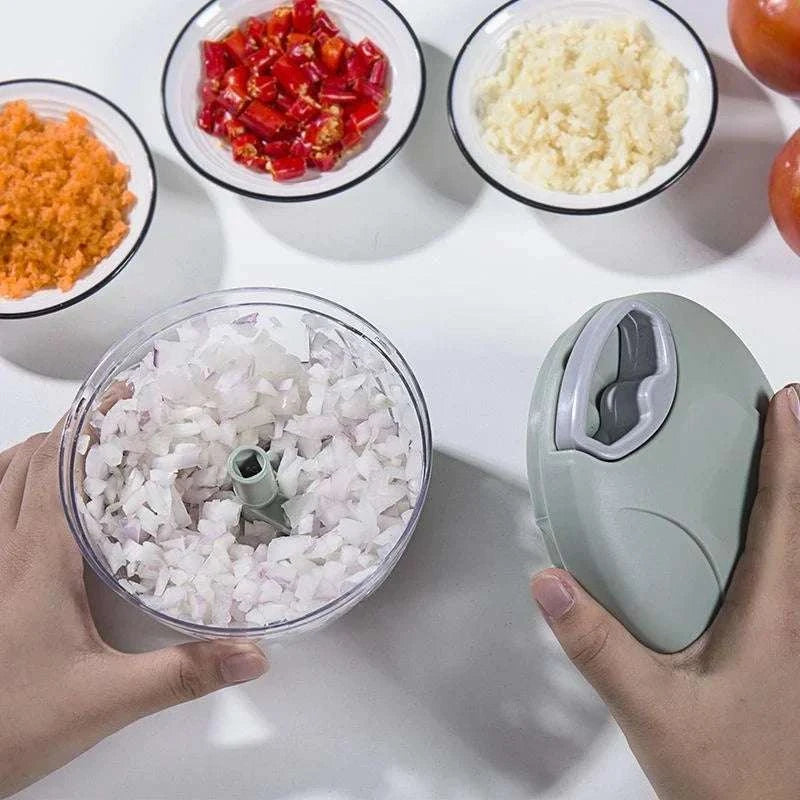 Manual Meat Mincer Rotate Garlic Chopper